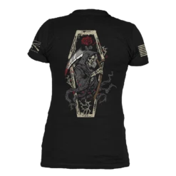 Women's Grim Reaper V-Neck - Black -Fashion Trend Clothing Store GS5787 Women sGrimReaperV Neck Black WEB READY 2023bk