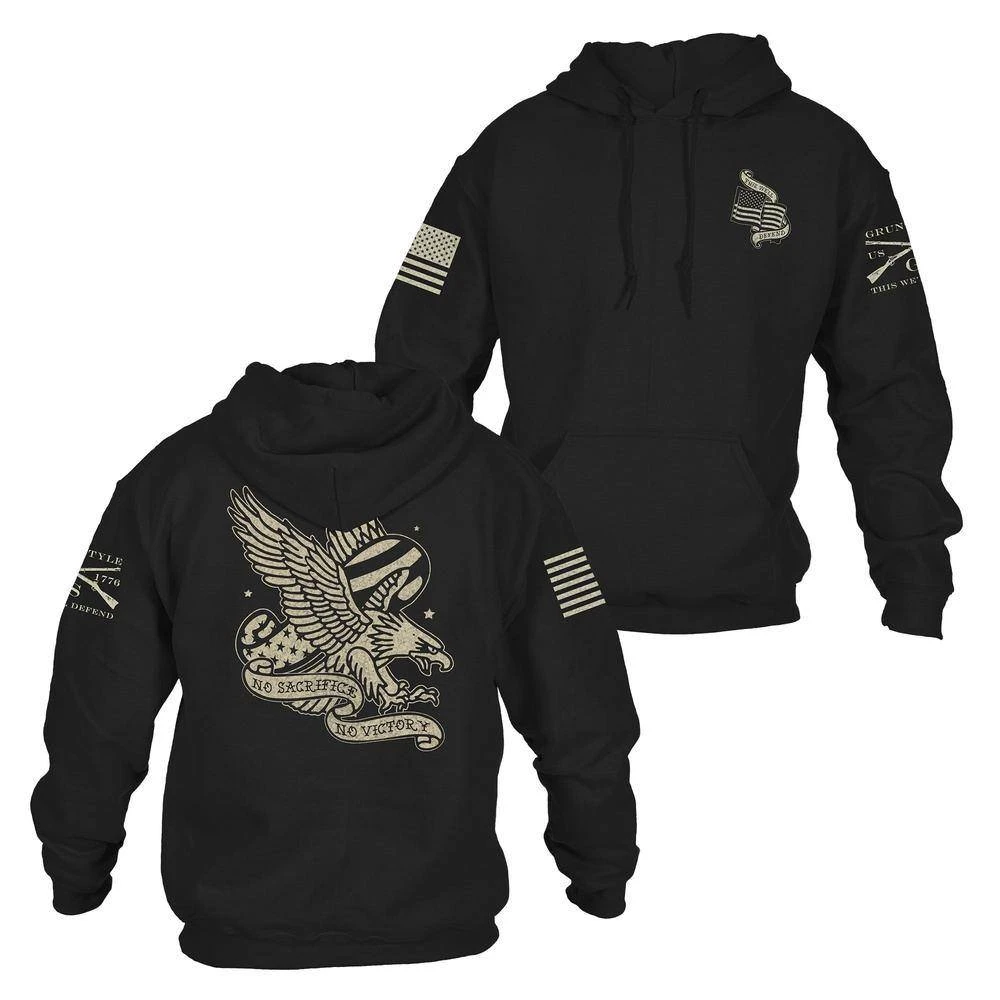 No Sacrifice No Victory Hoodie - Black 3 No Sacrifice No Victory Hoodie - Black