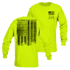 Red Blood Blue Collar™ Long Sleeve - Safety Green -Fashion Trend Clothing Store GS5804 RedBloodBlueCollarMen sLongSleeve SafetyGreen WEB READYBoth