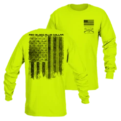 Red Blood Blue Collar™ Long Sleeve - Safety Green