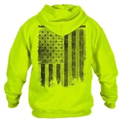 Red Blood Blue Collar™Hoodie - Safety Green -Fashion Trend Clothing Store GS5805 Men sRedBloodBlueCollar Hoodie SafetyGreen 1