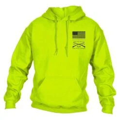 Red Blood Blue Collar™Hoodie - Safety Green -Fashion Trend Clothing Store GS5805 Men sRedBloodBlueCollar Hoodie SafetyGreen 2