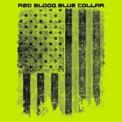 Red Blood Blue Collar™Hoodie - Safety Green -Fashion Trend Clothing Store GS5805 Men sRedBloodBlueCollar Hoodie SafetyGreen 3