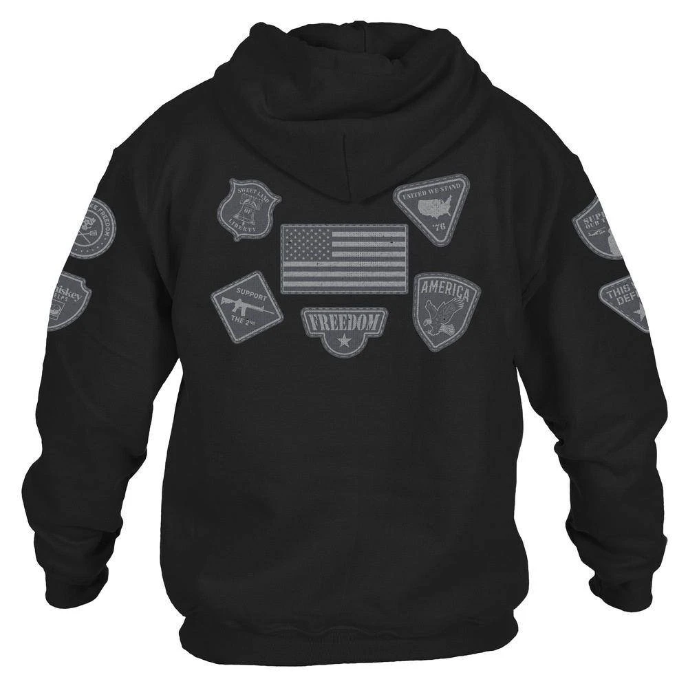 Patriot Patch Hoodie - Black 8 Patriot Patch Hoodie - Black - Image 6