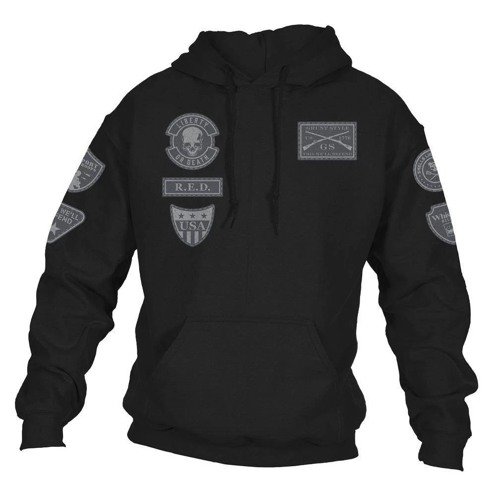 Patriot Patch Hoodie - Black 7 Patriot Patch Hoodie - Black - Image 5