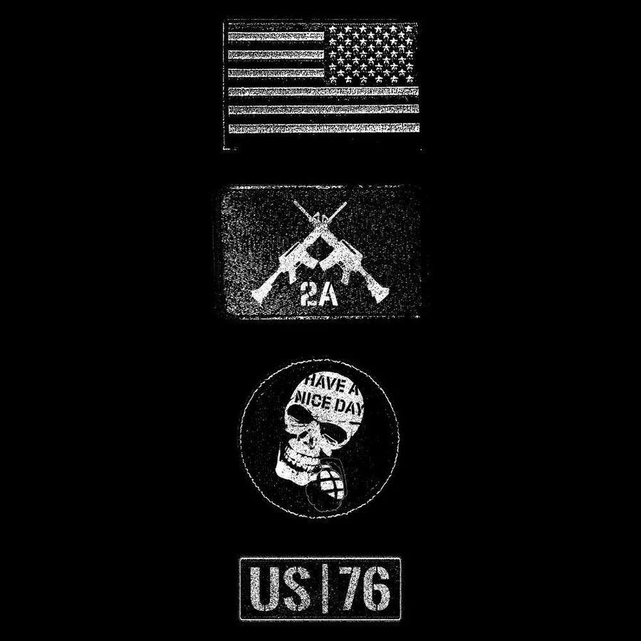 Patch Long Sleeve - Black 8 Patch Long Sleeve - Black - Image 6