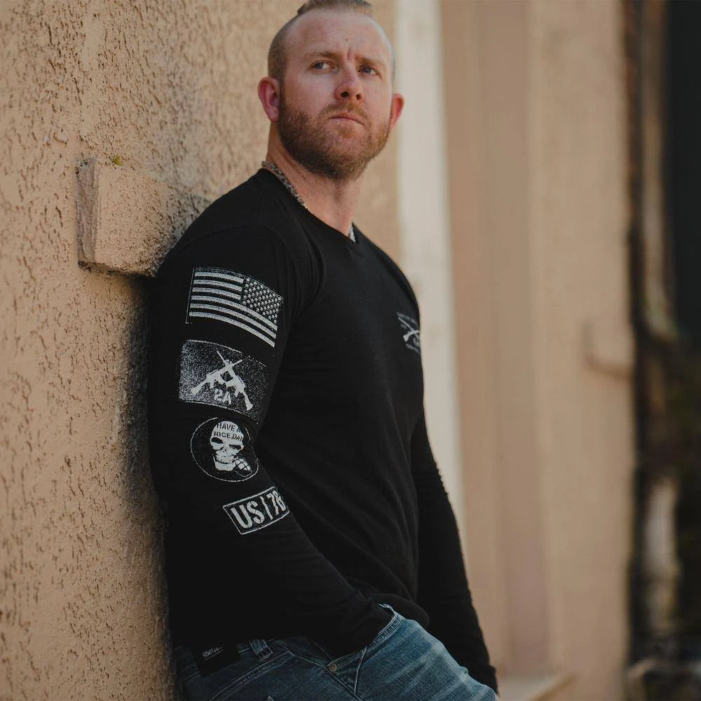 Patch Long Sleeve - Black 5 Patch Long Sleeve - Black - Image 3