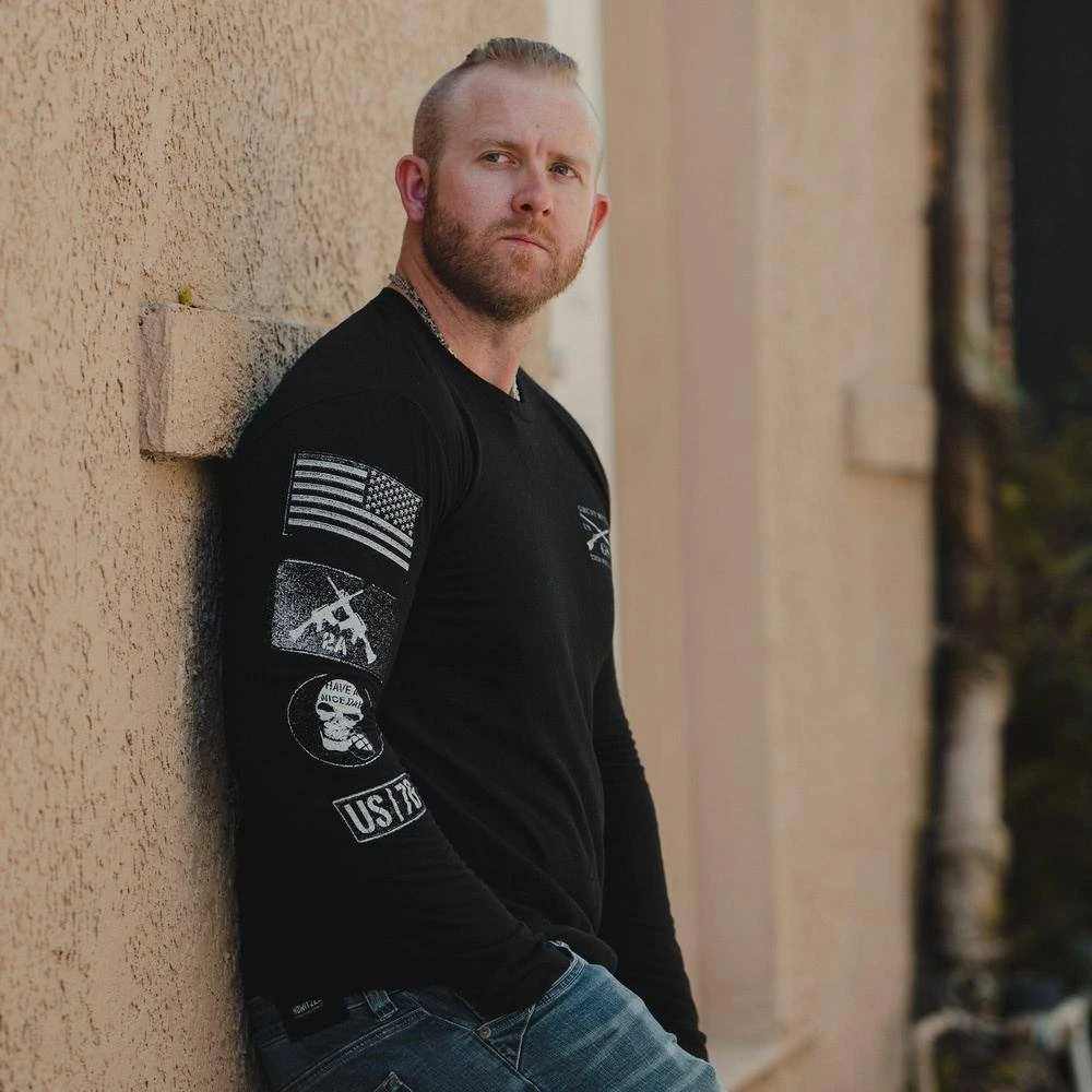 Patch Long Sleeve - Black 6 Patch Long Sleeve - Black - Image 4