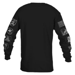 Patch Long Sleeve - Black 15 Patch Long Sleeve - Black -Fashion Trend Clothing Store GS5835 Men sPatchLongSleeve Black WEB READYBack