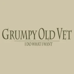 Grumpy Old Vet Long Sleeve - Sand -Fashion Trend Clothing Store GS5837 Men sGrumpyOldVetLongSleeve Sand WEB READYFRONTART