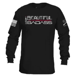 Women's Beautiful Badass Long Sleeve - Black -Fashion Trend Clothing Store GS5838 Women s Beautiful Badass Long Sleeve Black WEB READY