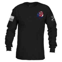 Women's Freedom Rose Long Sleeve - Black 13 Women's Freedom Rose Long Sleeve - Black -Fashion Trend Clothing Store GS5841 Women s Freedom Rose Long Sleeve Black WEB READY Front