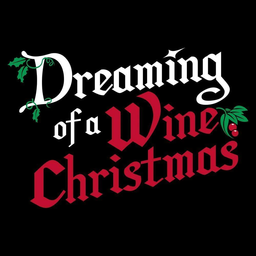 Women's Wine Christmas V-Neck - Black 8 Women's Wine Christmas V-Neck - Black - Image 6