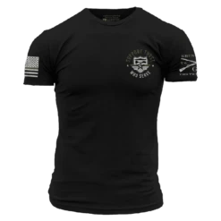 Support Those Who Serve Green Line T-Shirt - Black