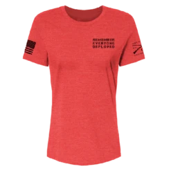 Women's R.E.D. All Forces Relaxed Fit Tee - Red 17 Women's R.E.D. All Forces Relaxed Fit Tee - Red -Fashion Trend Clothing Store GS5877 Women sREDAllForcesRelaxedFitTee Red Front