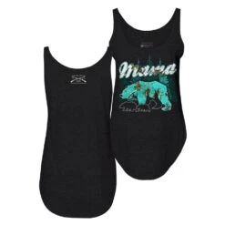 Women's Realtree Xtra® Sea Glass Mama Bear Tank - Black -Fashion Trend Clothing Store GS5915 Women sRealtreeXtraSeaGlassMamaBearTank Black WEB READY Both