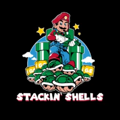 Stackin' Shells T-Shirt - Black -Fashion Trend Clothing Store GS5938 Men sStackin ShellsTee Black WEB READY 2023art