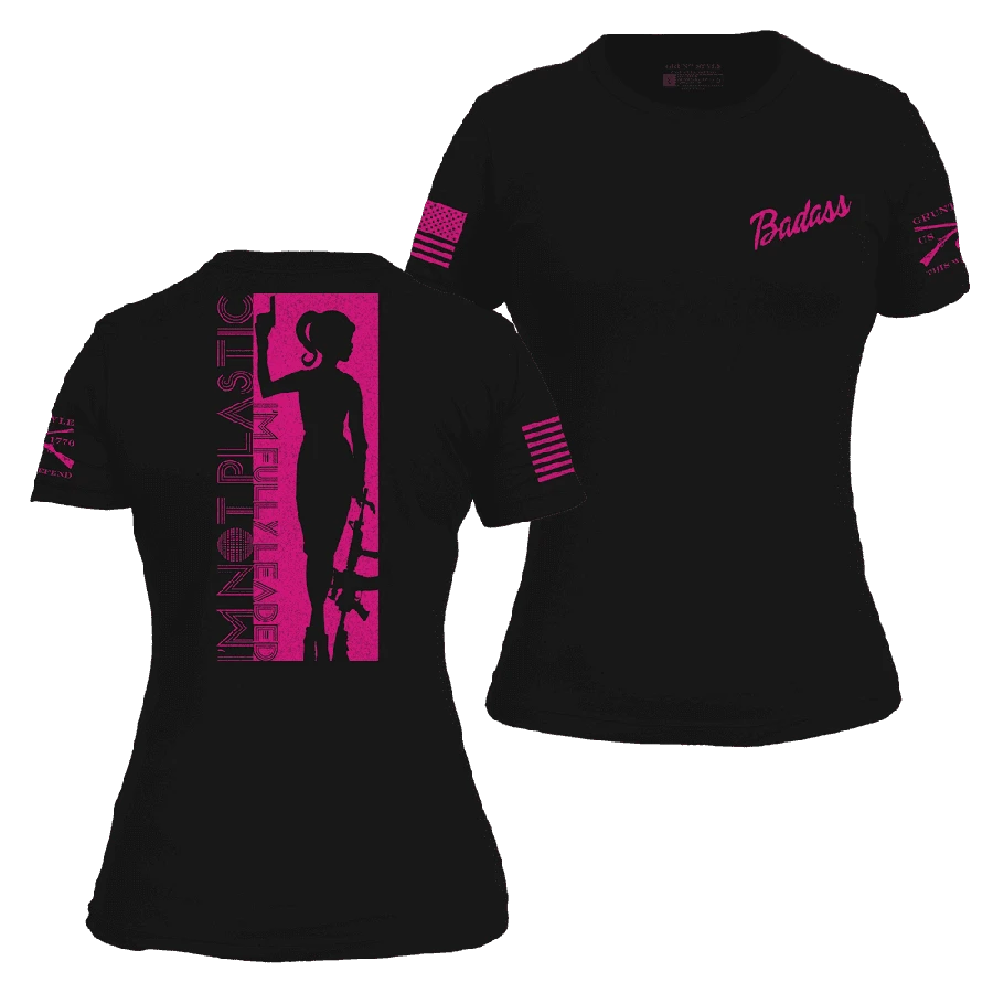 Women's Fully Leaded Slim Fit T-Shirt - Black 5 Women's Fully Leaded Slim Fit T-Shirt - Black - Image 3