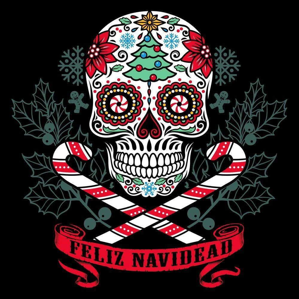 Women's Feliz Navidead Slim Fit T-Shirt - Black 5 Women's Feliz Navidead Slim Fit T-Shirt - Black - Image 3