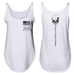 Women's Strength Through Suffering Flowy Tank - White -Fashion Trend Clothing Store GS6029 Women sStrengthThroughSufferingFlowyTank White WEB READY BOTH