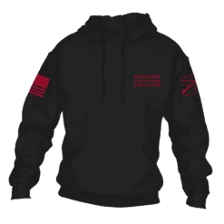 R.E.D. All Forces Hoodie - Black -Fashion Trend Clothing Store GS6069 Men sR.E.D.AllForcesHoodie Black WEB READY 2023frt