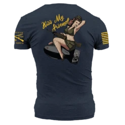 Kiss My Arsenal T-Shirt - Midnight Navy 12 Kiss My Arsenal T-Shirt - Midnight Navy -Fashion Trend Clothing Store GS6072 Men sKissMyArsenalT Shirt MidnightNavy WEB READY Back