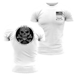 Death Paisley T-Shirt - White