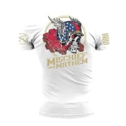Mischief And Mayhem T-Shirt - White 8 Mischief And Mayhem T-Shirt - White -Fashion Trend Clothing Store GS6127 Men sMischiefandMayhemT Shirt White WEB READY 2023bk