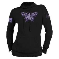 Women's 2A Butterfly Hoodie - Black -Fashion Trend Clothing Store GS6193 Women s2AButterflyHoodie Black WEB READY