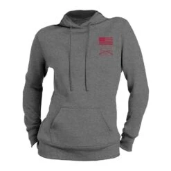 Women's Red Blood Blue Collar™ Hoodie - Graphite Heather -Fashion Trend Clothing Store GS6213 Women s Red Blood Blue Collar Hoodie Graphite Heather WEB READY FRONT