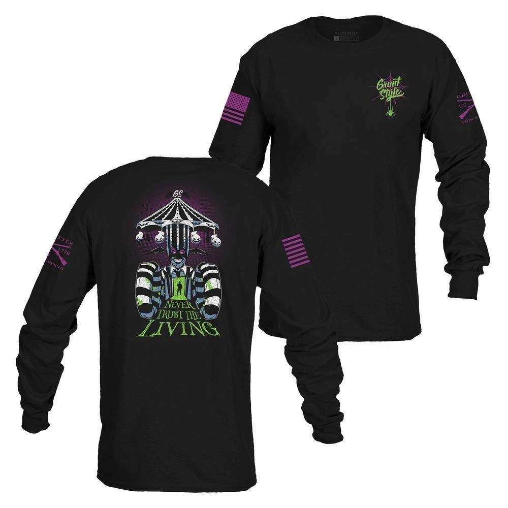 Never Trust The Living Long Sleeve - Black 3 Never Trust The Living Long Sleeve - Black