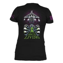 Women's Never Trust The Living V-Neck - Black 12 Women's Never Trust The Living V-Neck - Black -Fashion Trend Clothing Store GS6219 Women sNeverTrustTheLivingV Neck Black WEB READY 2022bk