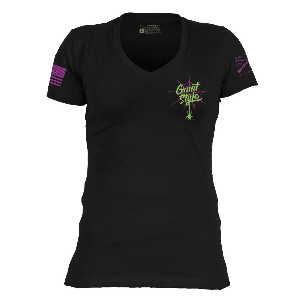 Women's Never Trust The Living V-Neck - Black 8 Women's Never Trust The Living V-Neck - Black - Image 6