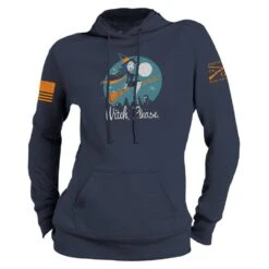 Women's Witch, Please Hoodie - Navy -Fashion Trend Clothing Store GS6235 Women sWitch PleaseHoodie Navy WEB READY front