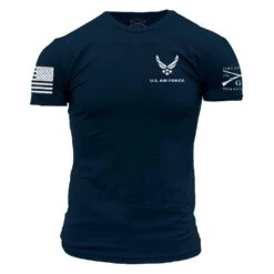 USAF - Formation T-Shirt - Navy -Fashion Trend Clothing Store GSAF0016 USAF Formation front WEB READY min