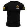 Army Basic Full Logo T-Shirt - Black 1 Army Basic Full Logo T-Shirt - Black -Fashion Trend Clothing Store GSAR0039 Men sArmyBasicFullLogoT Shirt Black WEB READY front