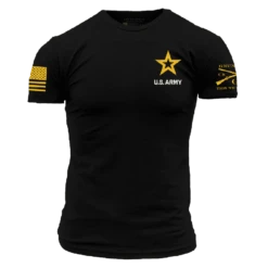 Army Basic Full Logo T-Shirt - Black