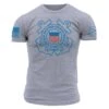 USCG -Logo T-Shirt - Heather Grey -Fashion Trend Clothing Store GSCG0002 USCGLogoMen sTee HeatherGray WEB READY front
