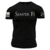 USMC - Semper Fi T-Shirt - Black -Fashion Trend Clothing Store GSMC0072 SimplySemperF WEB READY