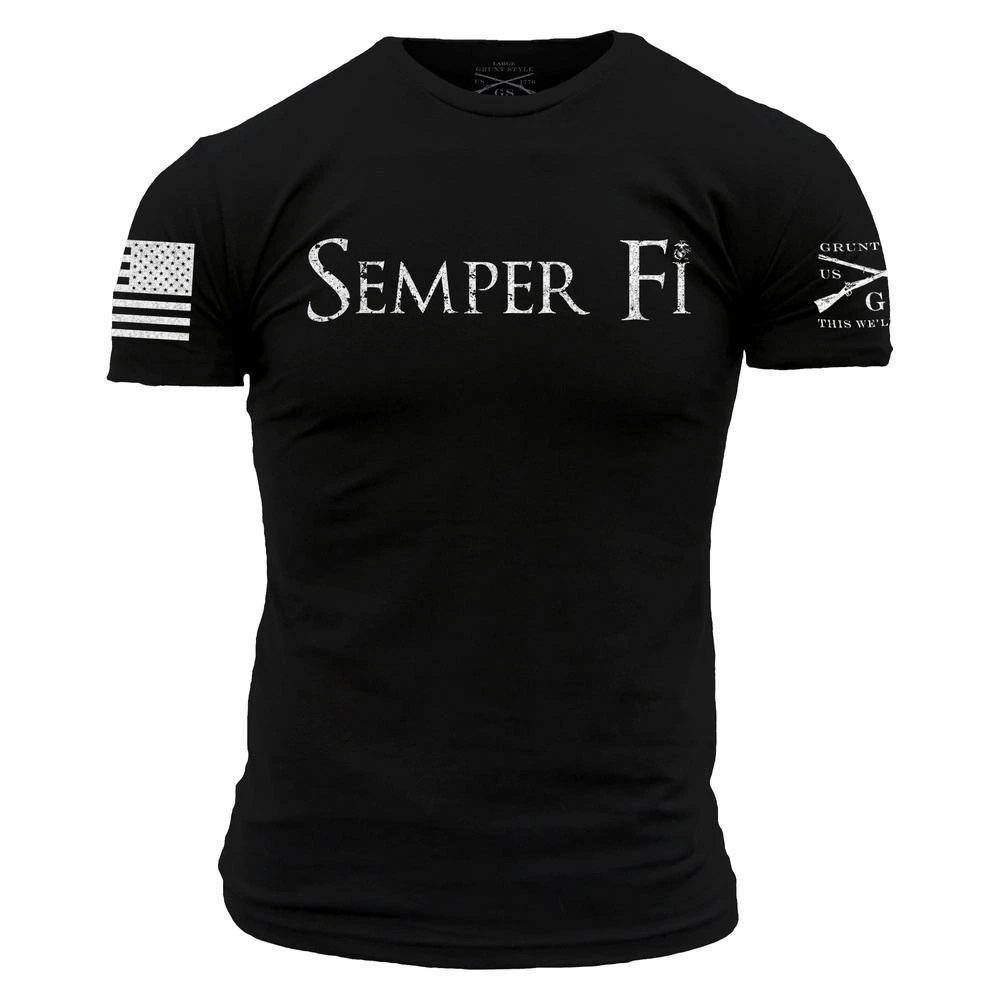 USMC - Semper Fi T-Shirt - Black 3 USMC - Semper Fi T-Shirt - Black
