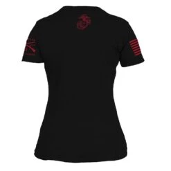 USMC - Women's Est. 1775 T-Shirt - Black -Fashion Trend Clothing Store GSMC0094 USMC Women sEst.1775 Black STANDARD WEB READYB