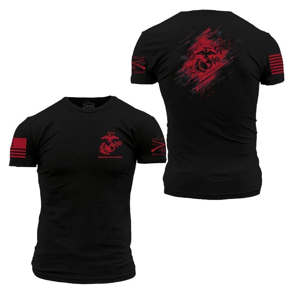 USMC - Bound In Blood T-Shirt - Black 3 USMC - Bound In Blood T-Shirt - Black