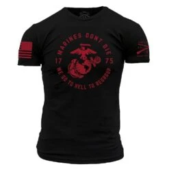 USMC - Regroup T-Shirt - Black -Fashion Trend Clothing Store GSMC0104 USMC Regroup STANDARD WEB READY 2022FRONT