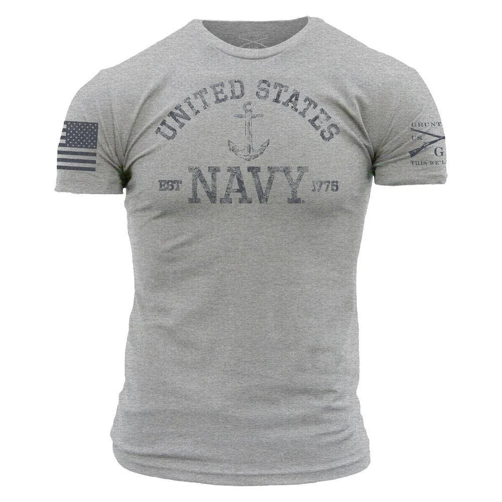 USN - Est. 1775 2.0 T-Shirt - Athletic Heather 7 USN - Est. 1775 2.0 T-Shirt - Athletic Heather - Image 5