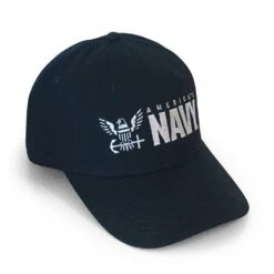 USN - America's Navy Embroidered Logo Hat -Fashion Trend Clothing Store GSNV0056 C21 07065 FrontRight 2000 min