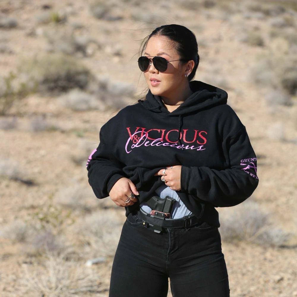 Women's Vicious & Delicious Hoodie - Black 6 Women's Vicious & Delicious Hoodie - Black - Image 4