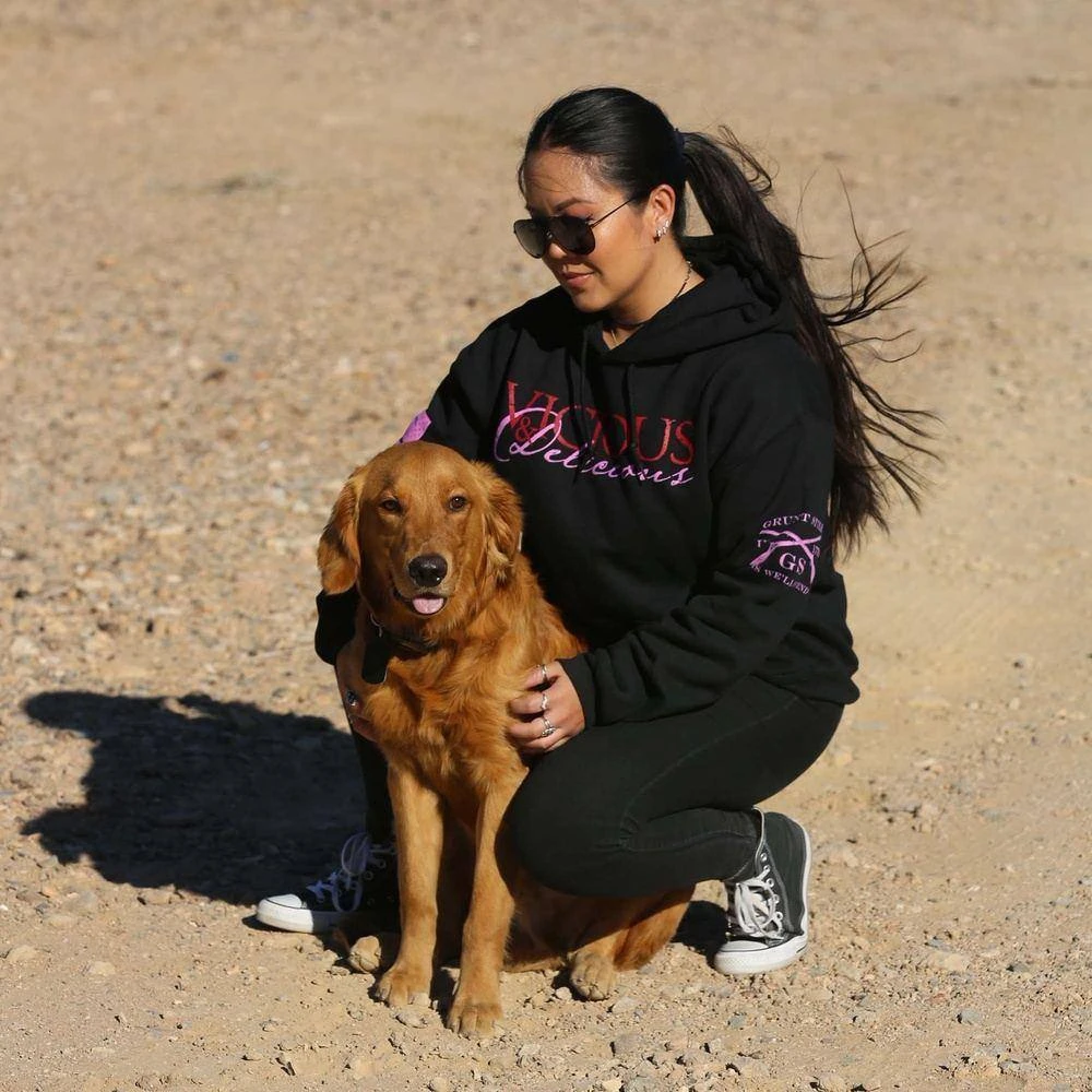 Women's Vicious & Delicious Hoodie - Black 5 Women's Vicious & Delicious Hoodie - Black - Image 3