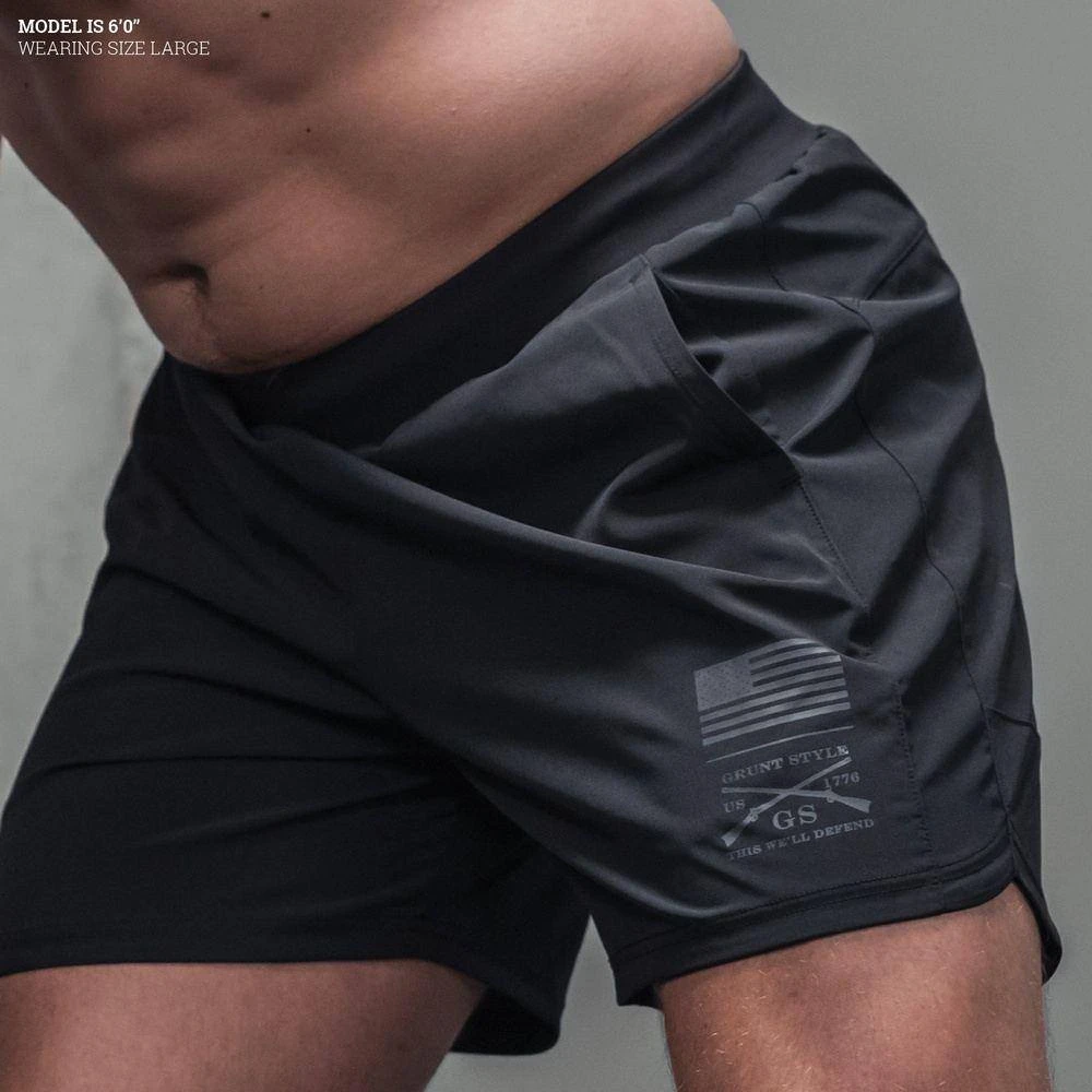 Men's Training Shorts - Black 5 Men's Training Shorts - Black - Image 3