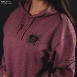 Women's Heart And Soul Of A Warrior Hoodie - Heather Maroon 11 Women's Heart And Soul Of A Warrior Hoodie - Heather Maroon -Fashion Trend Clothing Store Model Info Poster 2000x2000 1 GS5691 Women sHeartandSoulofaWarriorHoodie HeatherMaroon