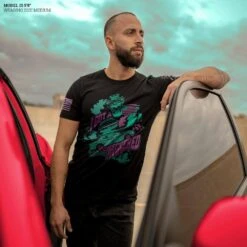 Checkered Past T-Shirt - Black -Fashion Trend Clothing Store Model Info Poster 2000x2000 GS5544 CheckeredPastMen sTee Black 2